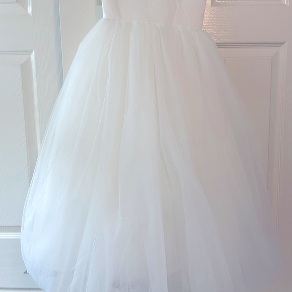 Flower Girl/Communion Dress White Size 6 - Picture 9 of 9